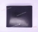 Montblanc Black Leather Mens Wallet - Mont Blanc CüZdan Replica - Smooth Model